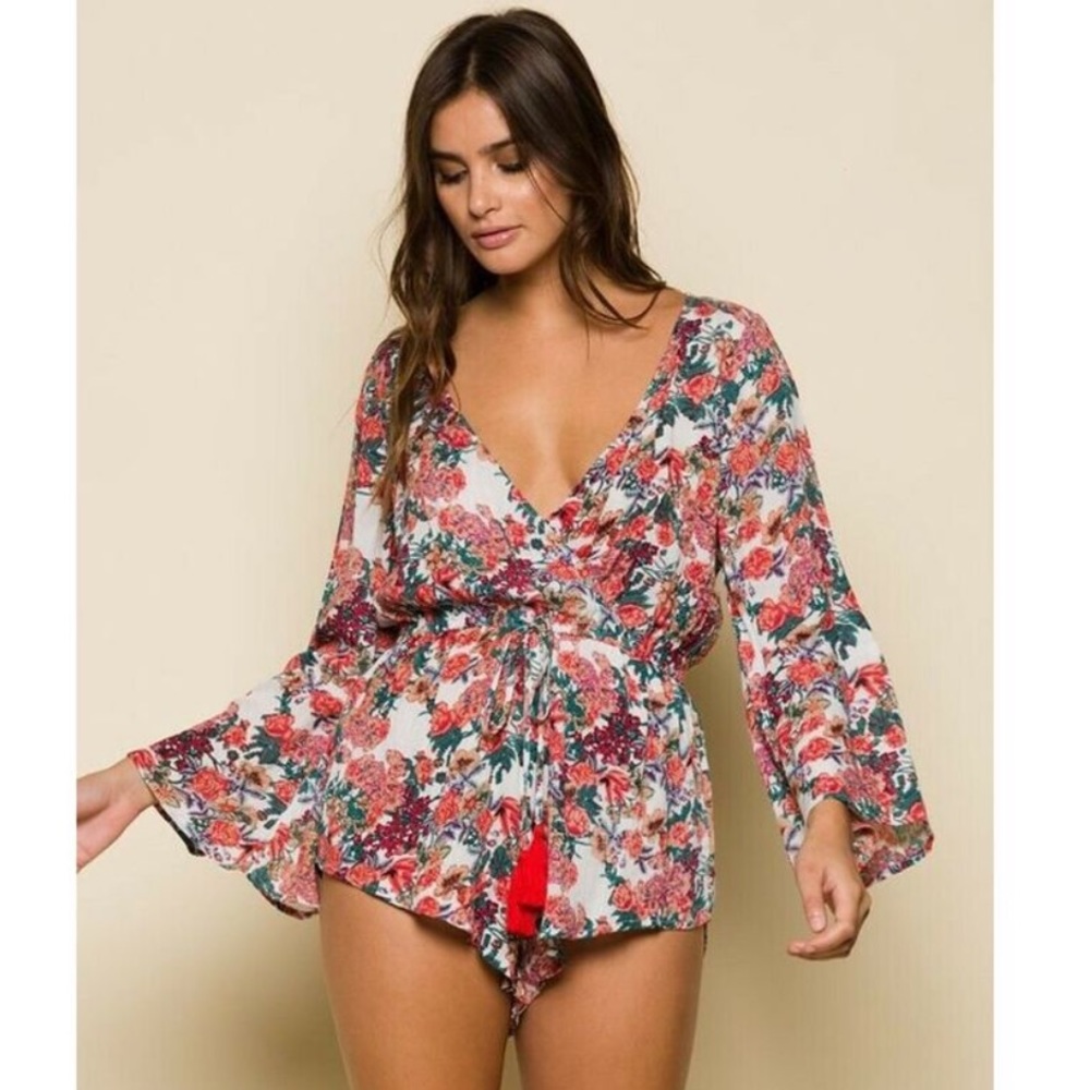 RAGA Garden Delight Surplice Romper